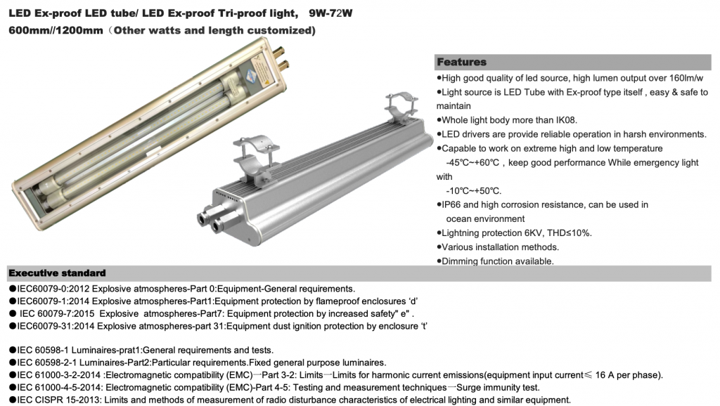 LED Explosion-proof Lighting - Asiatic Cheetah -A Series 1